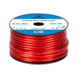Kabelis maitinimo 12AWG (4.5mm²) aliuminis dengtas variniu raudonas (red) 